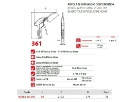 361- Ofukovací pistole 12 bar s nerez trubkou 89 dBA/6 Bar catalog-item_2652599_img_16730135735548