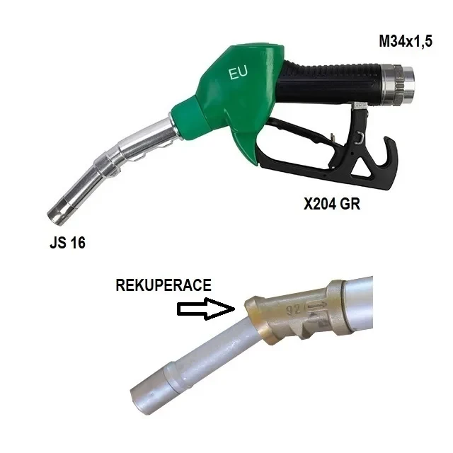 ZVA - GR  Výdejní rekuperační pistole X203, X204