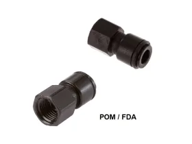 Potravinářské rychlospojky, šroubení POM/FDA (plastové)