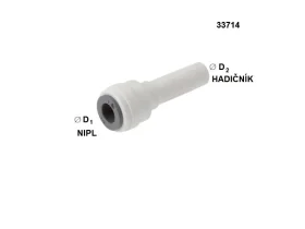 Redukční nástrčná spojka PUSH/IN/FDA