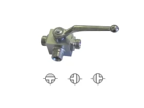 Hydraulické válce, ventily a&nbsp;ovládací prvky Kohouty kulové