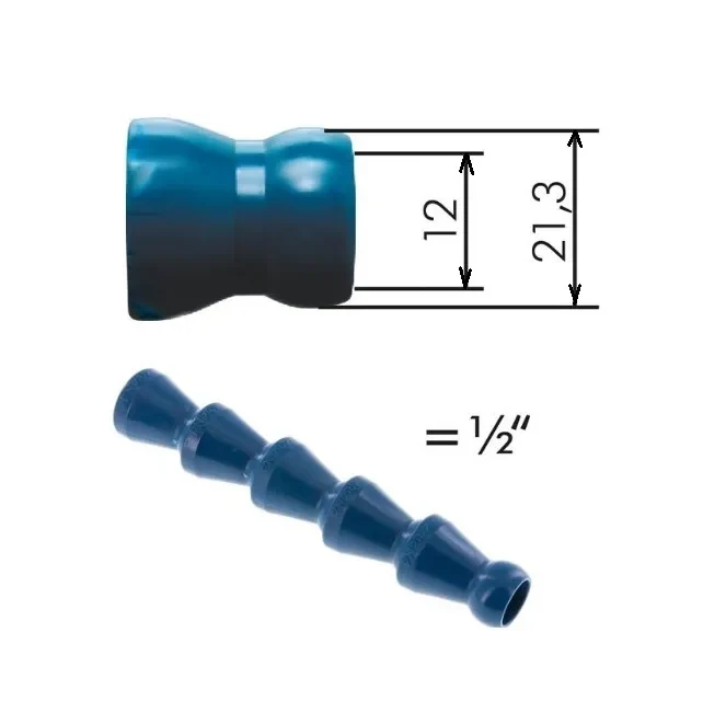 KLOUBOVÁ HADICE 1/2" 5 PRVKŮ