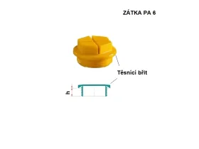 ZÁTKA AG/PA6/TĚSNÍCÍ BŘIT ŽLUTÁ catalog-item_2657246_img_16379830022960