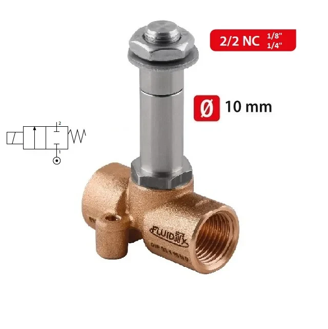 01F FLUID SOL Ø10- 2/2 NC PŘÍMO OVLÁDANÝ SOLENOID