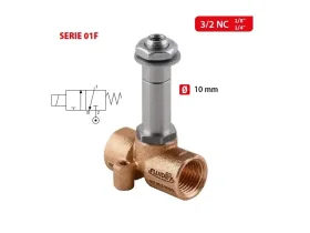 01F FLUID SOL Ø10- 3/2 NC PŘÍMO OVLÁDANÝ SOL. S ODVĚTRÁNÍM