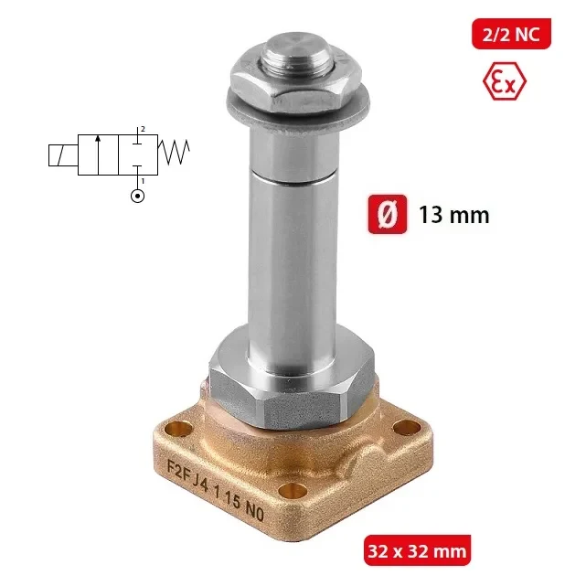 F2F FLUID SOL Ø13- 2/2 NC PŘÍMO OVLÁDANÝ SOLENOID F2F FLUID SOL Ø13- 2/2 NC PŘÍMO OVLÁDANÝ SOLENOID