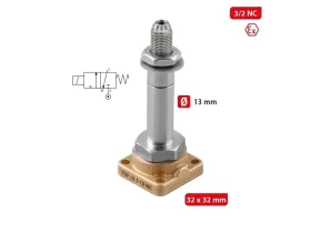 F2F FLUID SOL Ø13- 3/2 NC PŘÍMO OVLÁDANÝ VENTIL
