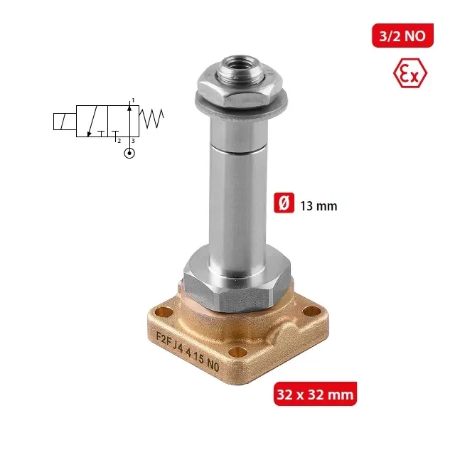 F2F FLUID SOL Ø13- 3/2 NO PŘÍMO OVLÁDANÝ VENTIL