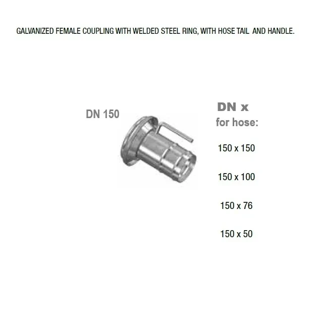 ITAL TRN FEMALE DN150 - (typ F.127) ITAL TRN FEMALE DN150 - (typ F.127)