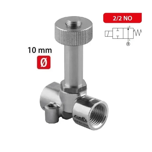 X1F FLUID SOL Ø10- 2/2 NO/SS PŘÍMO OVLÁDANÝ SOLENOID - 