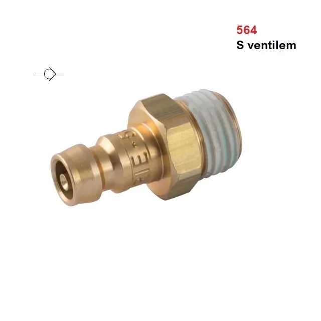564 VSUVKA MALE NAAB S VENTILEM "EUROPEAN DN6"