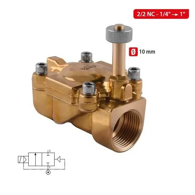 04F -2/2 NC ELEKTROMAGNETICKÝ VENTIL SERVO-ASIST - 