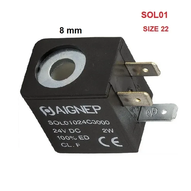 SOL01 Ø8* size 22mm- Solenoid