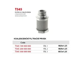 T545 MINI - KOALESCENČNÍ FILTRAČNÍ PRVEK, FRL 0 až 3 catalog-item_2653364_img_16080021264905