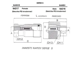 ZÁSUVKA FEMALE FE šroubovací AG/ SF catalog-item_2409767_img_16730124986542