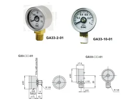 G(A)33 MANOMETR KRUHOVÝ PR.30, ZADNÍ PŘÍPOJ catalog-item_2693426_img_17145297323208