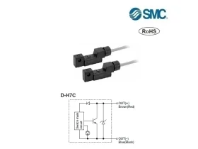 D-H7C Elektronický snímač polohy s&nbsp;konektorem