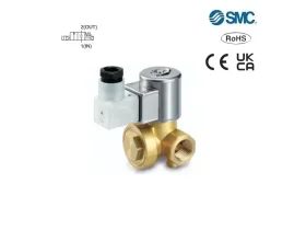 Ovládací ventily, solenoidy, tlumiče SMC-Procesní ventily pro všeobecné použití