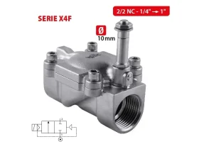 X4F -2/2 NC ELEKTROMAGNETICKÝ SS VENTIL SERVO-ASIST