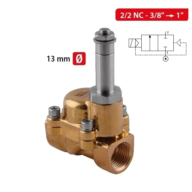 05F - 2/2 NC SOL. Ø13 MS VENTIL PRO PÁRU