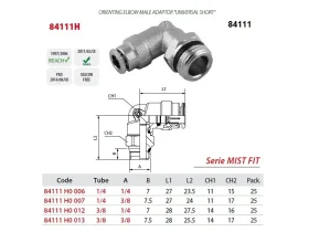 84111H - ÚHLOVÝ OTOČNÝ ADAPTÉR MALE SHORT catalog-item_2684841_img_16651377720801