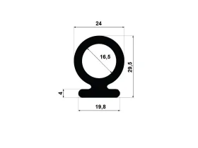 Pryžový profil Ω NBR 70°Sh s&nbsp;dutinkou catalog-item_2637349_img_17322453354170