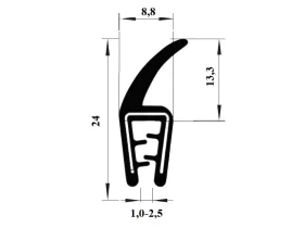 PIRELI-U EPDM 60°Sh GA1.501