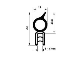 PIRELI-U EPDM 60°Sh GA3321