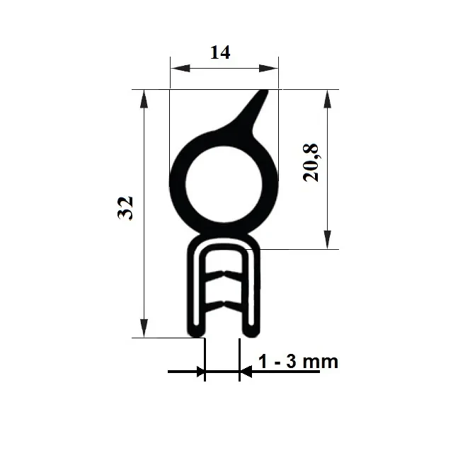 PIRELI-U EPDM 60°Sh GA3321