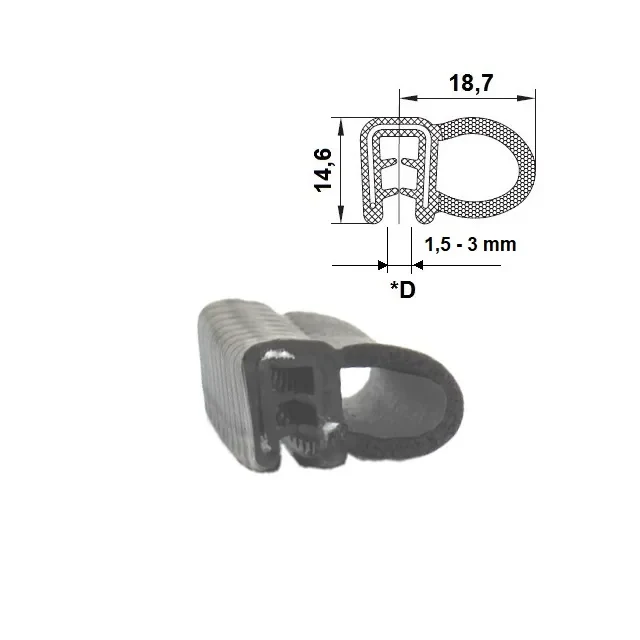 PIRELI-U EPDM 60°Sh GA2.539/2 PIRELI-U EPDM 60°Sh GA2.539/2