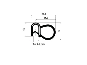 PIRELI-U EPDM 60°Sh GA1.503