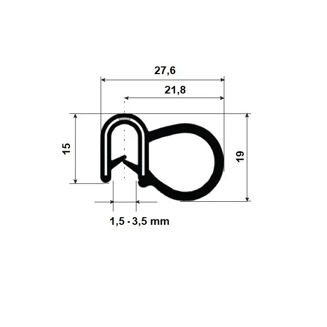 PIRELI-U EPDM 60°Sh GA1.503 PIRELI-U EPDM 60°Sh GA1.503