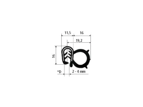 PIRELI-U EPDM 60°Sh GA2.540