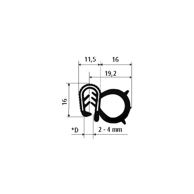 PIRELI-U EPDM 60°Sh GA2.540 PIRELI-U EPDM 60°Sh GA2.540