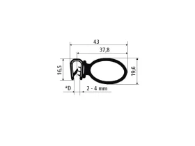PIRELI-U EPDM 60°Sh GA2.126