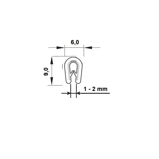 PIRELI-U PVC GA1.011 BÍLÉ