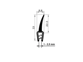PIRELI-U EPDM 60°Sh GA1.500