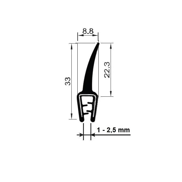 PIRELI-U EPDM 60°Sh GA1.500 PIRELI-U EPDM 60°Sh GA1.500