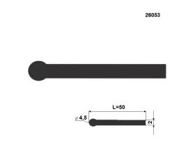 Pryžová nota 26053 EPDM 70°ShA
