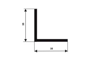 PROFIL TVARU L, EPDM 70°Sh, 26059