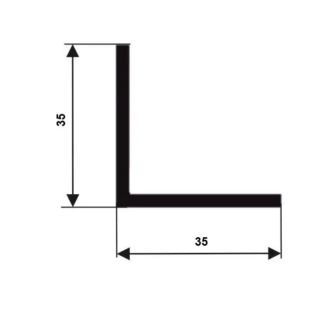 PROFIL TVARU L, EPDM 70°Sh, 26059
