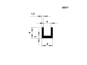 PROFIL TVAR U EPDM 70 ShA 26071 catalog-item_2654459_img_16155189961477