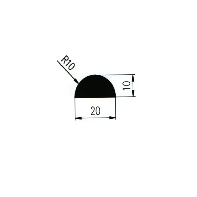 PŮL KRUH EPDM 70°ShA "26072" - 