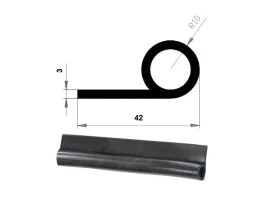 PROFIL TVARU P, EPDM 70°Sh 26077