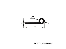 PROFIL TVARU P, EPDM 70°Sh 26080 catalog-item_2684653_img_17472753182885