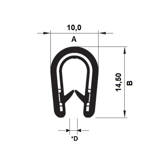 PIRELI-U PVC 78°Sh 17.0059