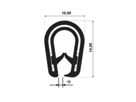 PIRELI-U PVC 78°Sh 17.0162