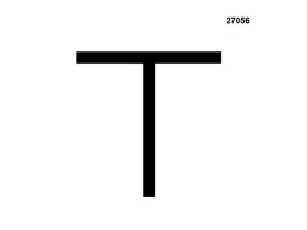 PROFIL 27056 "T" EPDM 65-70°ShA