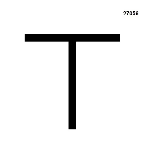 PROFIL 27056 "T" EPDM 65-70°ShA
